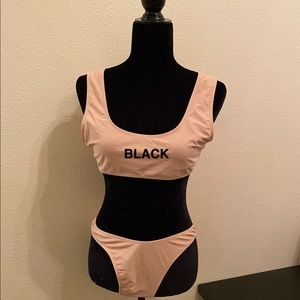Fashion Nova Calling All Angels Black Bikini